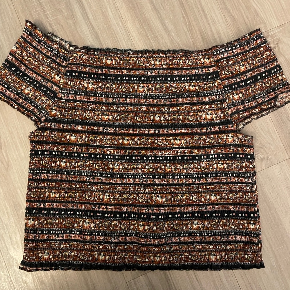 Stretchy off-shoulder top